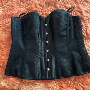 Adore me lace up corset black size large